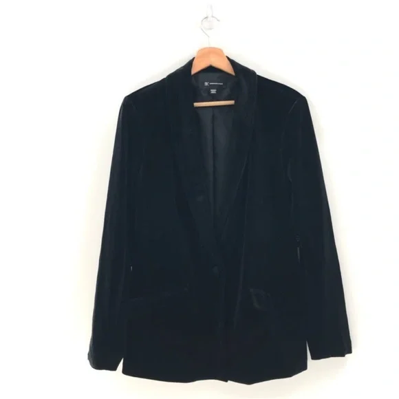 INC Velvet Black Blazer - Picture 4 of 5